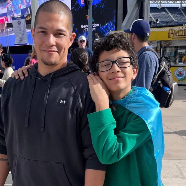 Josh and his son